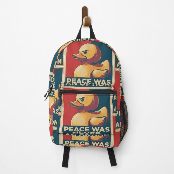 Item preview, Peace Was Never an Option Funny Angry Duck Poster Graphic designed and sold by 9KYC4.