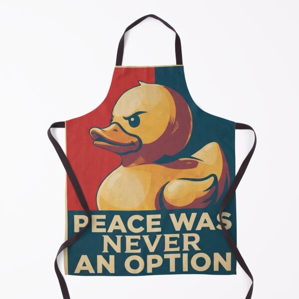 Item preview, Peace Was Never an Option Funny Angry Duck Poster Graphic designed and sold by 9KYC4.