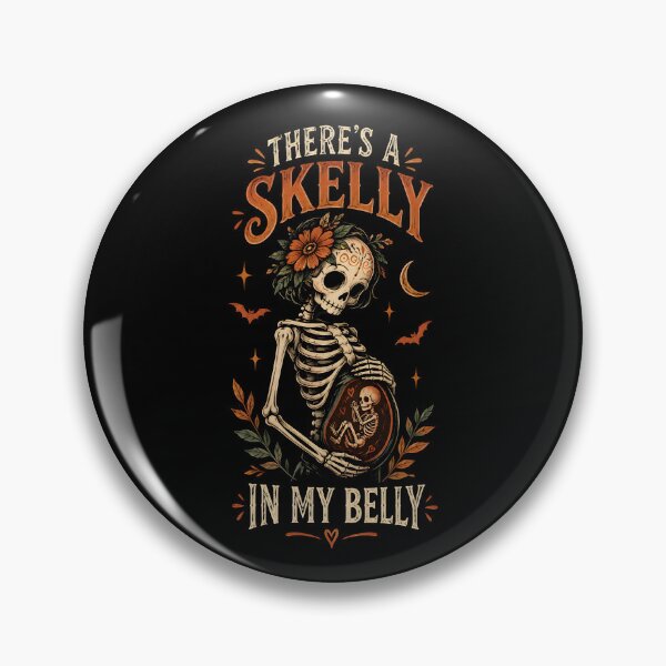 Item preview, There's a Skelly In My Belly designed and sold by LovelyEvaDesign.