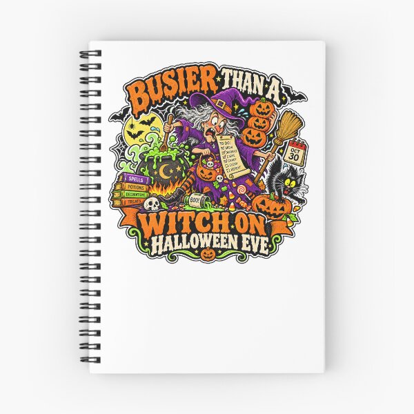 Item preview, BUSIER THAN A WITCH ON HALLOWEEN EVE designed and sold by WheelieGdArt.
