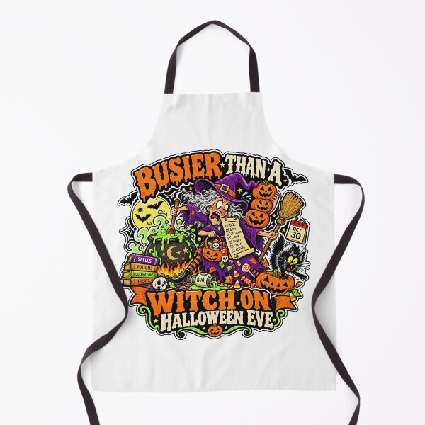 Item preview, BUSIER THAN A WITCH ON HALLOWEEN EVE designed and sold by WheelieGdArt.