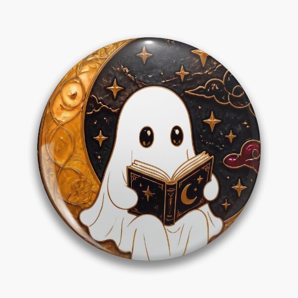 Item preview, Vintage Halloween Ghost Reading Ornate Gothic Dark Academia Wall Decor Art designed and sold by FaizArtShop.