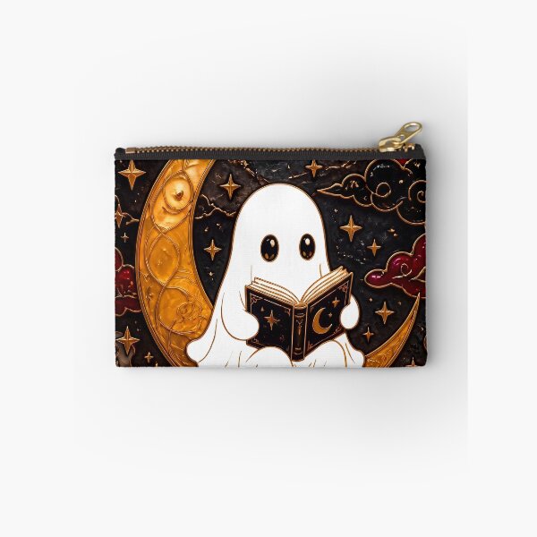Item preview, Vintage Halloween Ghost Reading Ornate Gothic Dark Academia Wall Decor Art designed and sold by FaizArtShop.