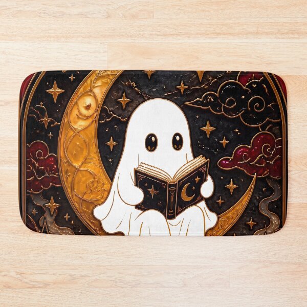 Item preview, Vintage Halloween Ghost Reading Ornate Gothic Dark Academia Wall Decor Art designed and sold by FaizArtShop.
