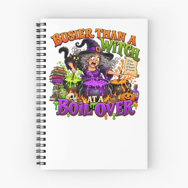 Item preview, BUSIER THAN A WITCH AT A BOIL OVER designed and sold by WheelieGdArt.