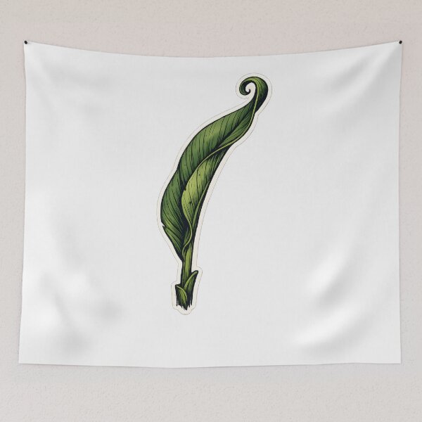 Item preview, The Leaf That Wouldn't Quit Funny Houseplant Botanical Art designed and sold by Naviora.