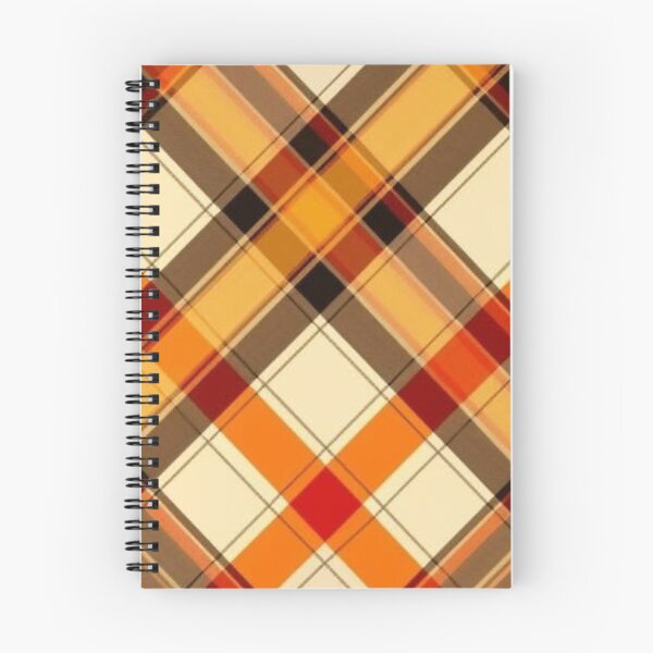 Item preview, Cozy Autumn Diagonal Plaid Pattern — Orange and Warm Brown Fall Tartan designed and sold by LYAN-STORE.