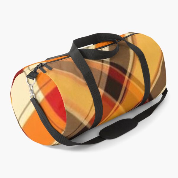 Item preview, Cozy Autumn Diagonal Plaid Pattern — Orange and Warm Brown Fall Tartan designed and sold by LYAN-STORE.