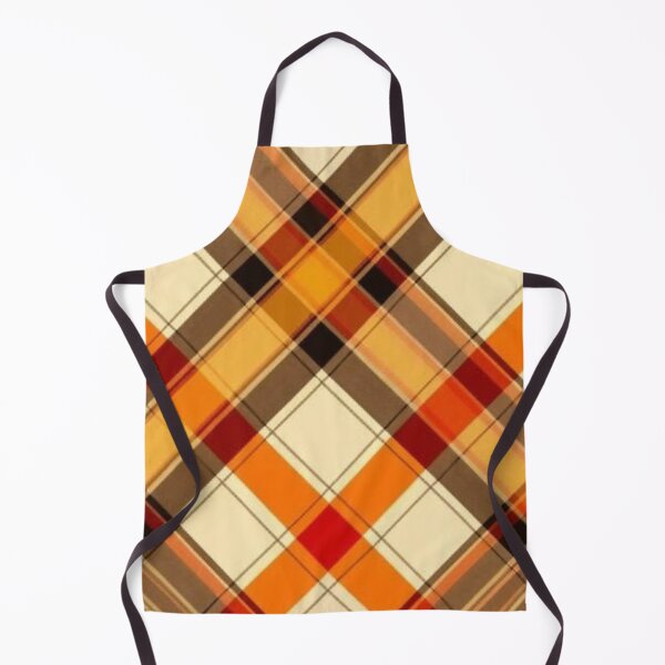 Item preview, Cozy Autumn Diagonal Plaid Pattern — Orange and Warm Brown Fall Tartan designed and sold by LYAN-STORE.