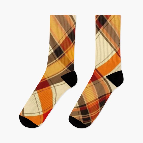 Item preview, Cozy Autumn Diagonal Plaid Pattern — Orange and Warm Brown Fall Tartan designed and sold by LYAN-STORE.