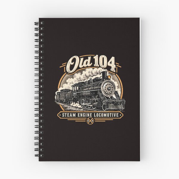 Item preview, Old 104 Steam Engine Locomotive Vintage Railroad Art designed and sold by TZehrfeldPhotos.