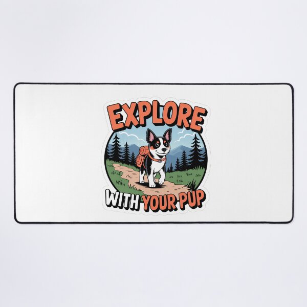 Item preview, Explore with Your Pup Comic Style designed and sold by NiftyWrx.