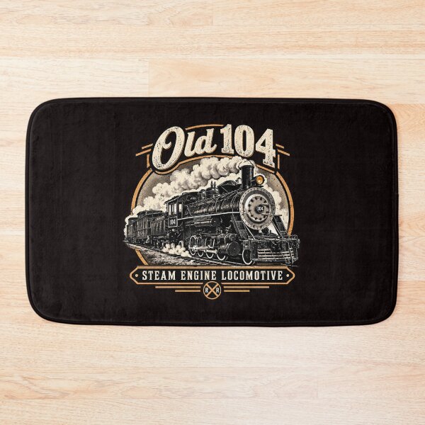 Item preview, Old 104 Steam Engine Locomotive Vintage Railroad Art designed and sold by TZehrfeldPhotos.