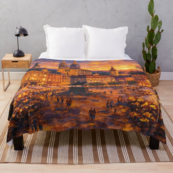 Item preview, Zagreb, Croatia – a painting of a summer night in this beautiful European city. designed and sold by GalleryKauffeld.
