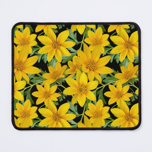 Item preview, Sunny Yellow Flowers Coreopsis on Black designed and sold by Art in My Loft.