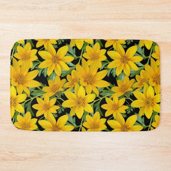 Item preview, Sunny Yellow Flowers Coreopsis on Black designed and sold by Art in My Loft.