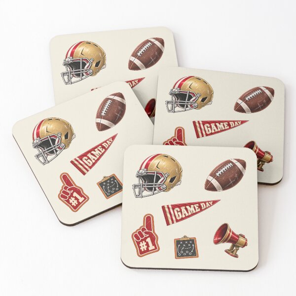 Item preview, San Francisco Football Pattern – Red & Gold Game Day designed and sold by SnugbugStudios.