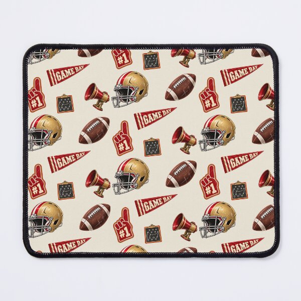 Item preview, San Francisco Football Pattern – Red & Gold Game Day designed and sold by SnugbugStudios.