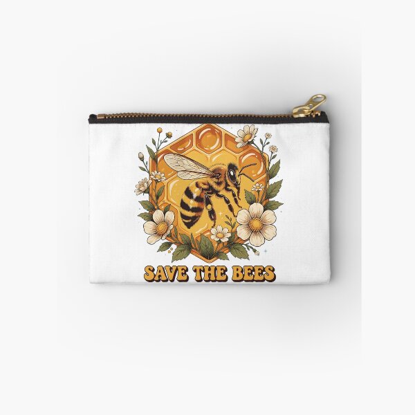 Item preview, Save The Bees Retro Wildflower Honey Nature Club designed and sold by DoceVaga.