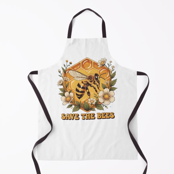 Item preview, Save The Bees Retro Wildflower Honey Nature Club designed and sold by DoceVaga.