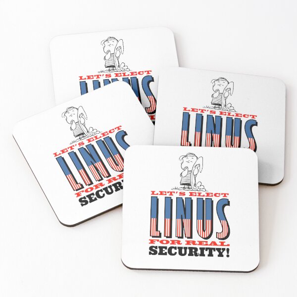 Item preview, Let's Elect Linus For Real Security Campaign Art designed and sold by Schulz Lightprint Studio.