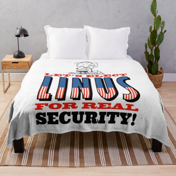 Item preview, Let's Elect Linus For Real Security Campaign Art designed and sold by Schulz Lightprint Studio.