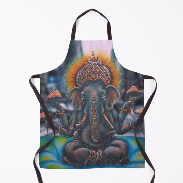Item preview, Ganesha with Mushrooms designed and sold by MongLongStudio.