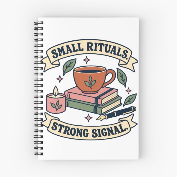 Item preview, Small Rituals, Strong Signal – Cozy Reading, Tea and Books designed and sold by ODDLUME CLUB.
