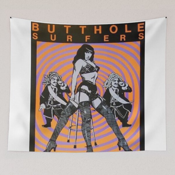 Item preview, Butthole Surfers Original Custom Vintage Music Band Tee Unique Poster Wall Art designed and sold by Cool Robot Bro..