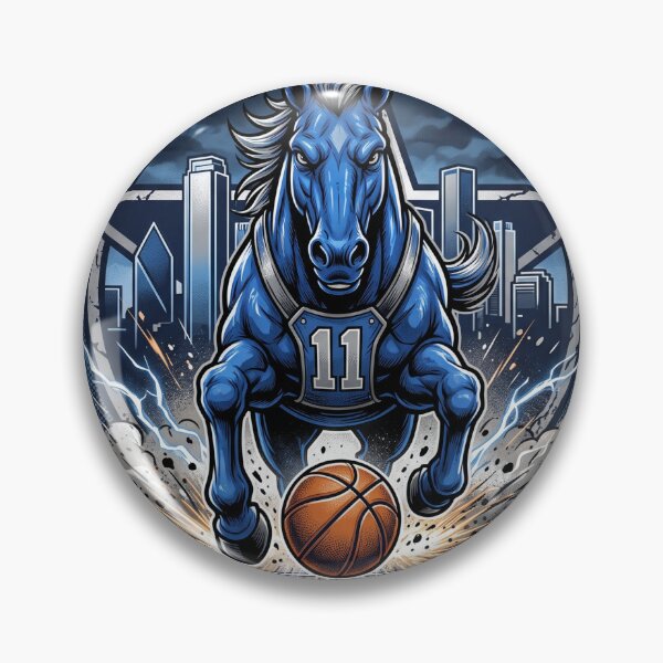 Item preview, Lone Star Stampede Dallas Basketball Stallion Mascot Art designed and sold by Pandora´s Box.