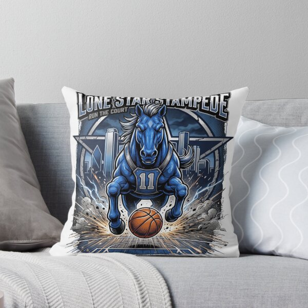Item preview, Lone Star Stampede Dallas Basketball Stallion Mascot Art designed and sold by Pandora´s Box.