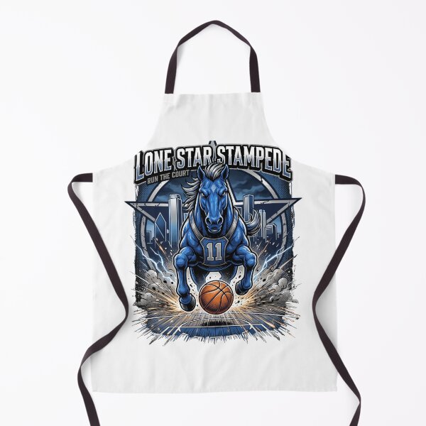 Item preview, Lone Star Stampede Dallas Basketball Stallion Mascot Art designed and sold by Pandora´s Box.