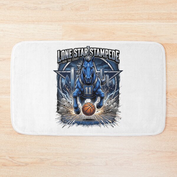 Item preview, Lone Star Stampede Dallas Basketball Stallion Mascot Art designed and sold by Pandora´s Box.