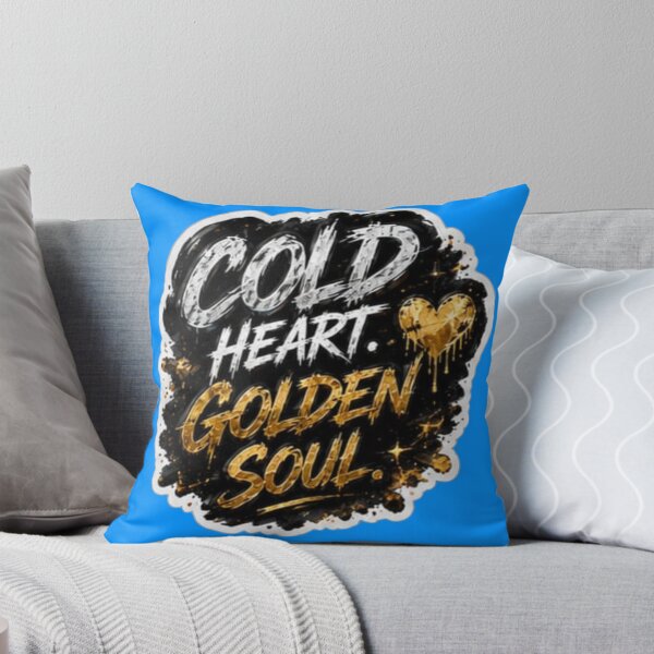 Item preview, Cold Heart Golden Soul Dripping Graffiti Sticker designed and sold by Scro-Ciob-Shop.