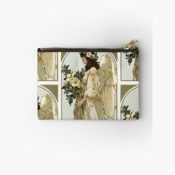 Item preview, Art nouveau Christmas angel card designed and sold by MendaciousMina.