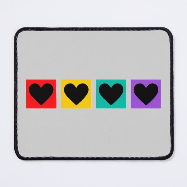Item preview, Retro Minimalist Pop Art Black Heart Color Block designed and sold by ANJ Creative Designs.