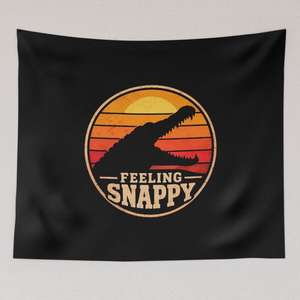 Item preview, Distressed Feeling Snappy Alligator designed and sold by DemureArtsy.