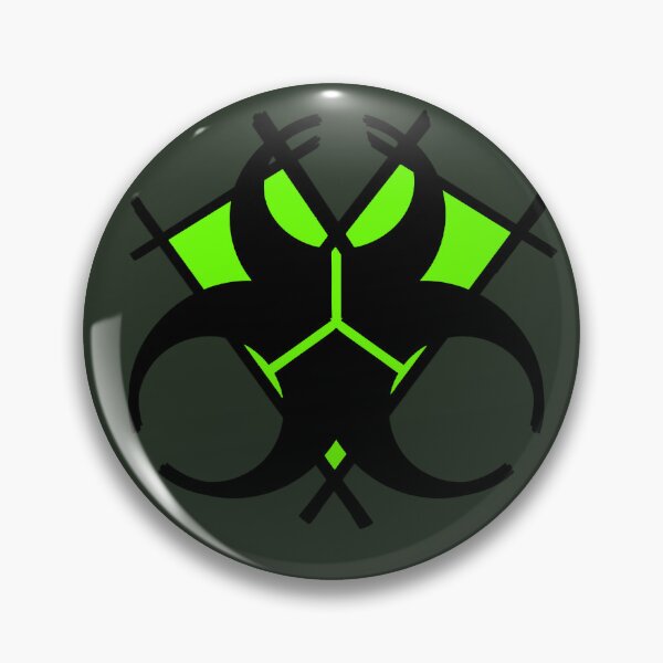Item preview, Anti-Love Biohazard Symbol (Toxic Waste Version) designed and sold by Shadow Sheep Designs .