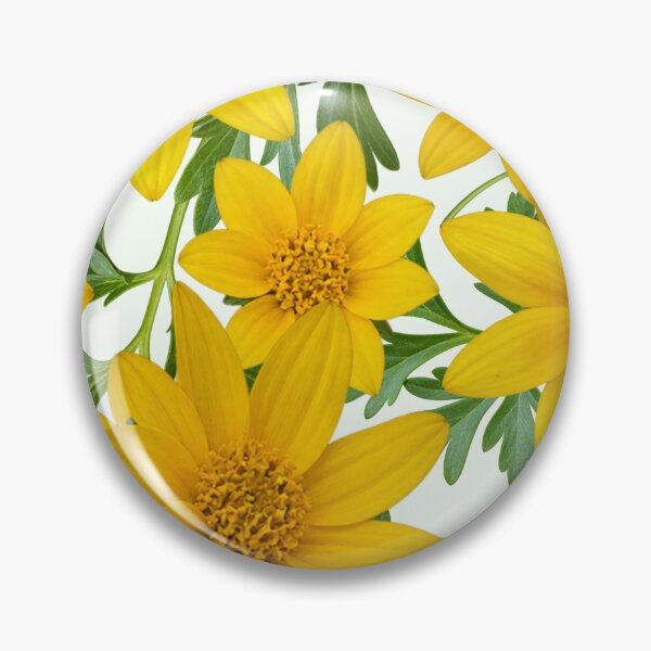 Item preview, Sunny Yellow Flowers Coreopsis on Buttercream f5fcf4 designed and sold by Art in My Loft.