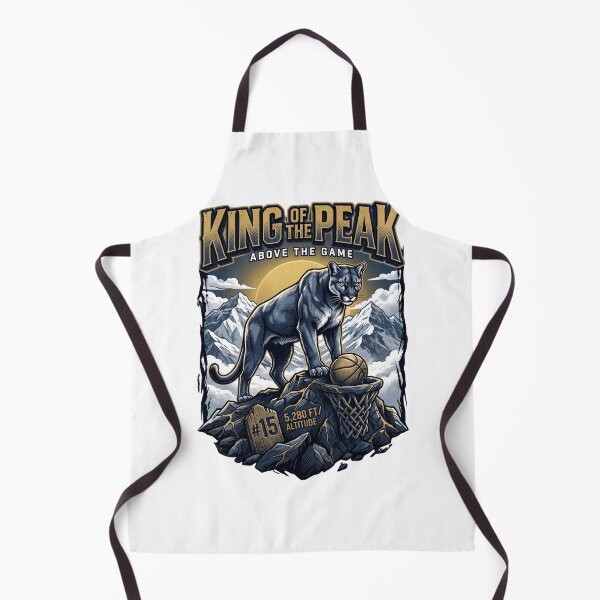 Item preview, King Of The Peak Denver Mountain Lion Basketball Art designed and sold by Pandora´s Box.