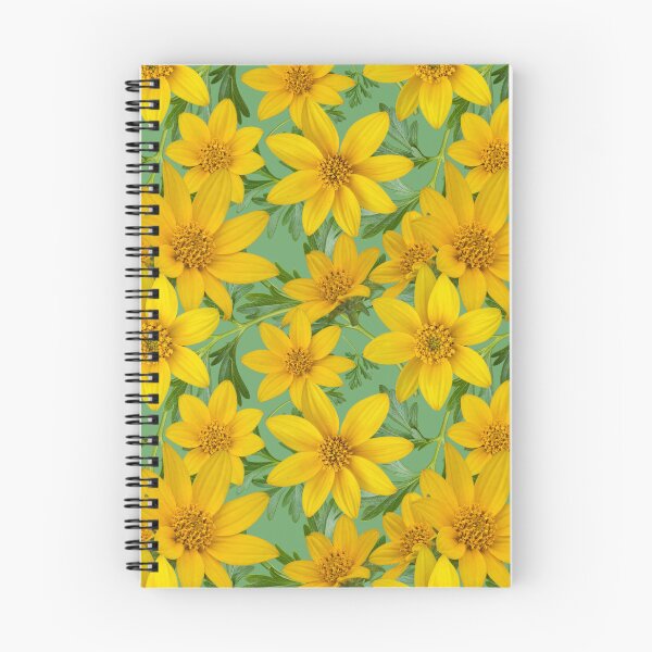 Item preview, Sunny Yellow Flowers Coreopsis on Green 6da76a designed and sold by Art in My Loft.