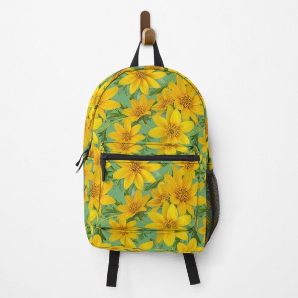 Item preview, Sunny Yellow Flowers Coreopsis on Green 6da76a designed and sold by Art in My Loft.