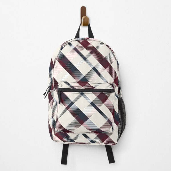 Item preview, Elevated Diagonal Oxblood Plaid designed and sold by Marla-und-Bob.