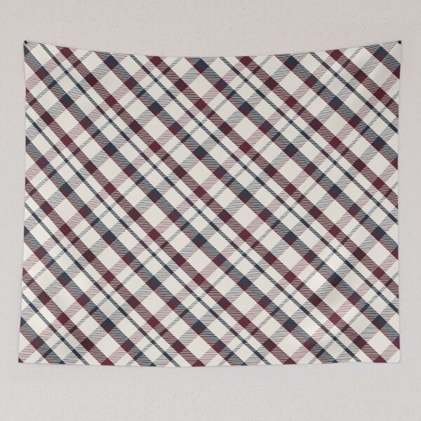 Item preview, Elevated Diagonal Oxblood Plaid designed and sold by Marla-und-Bob.