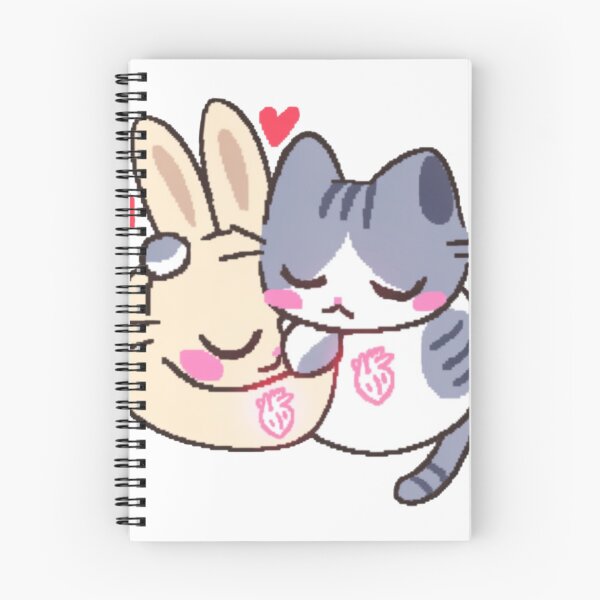 Item preview, Sweet Cat and Rabbit Hug Heart Love designed and sold by Nerocatish.