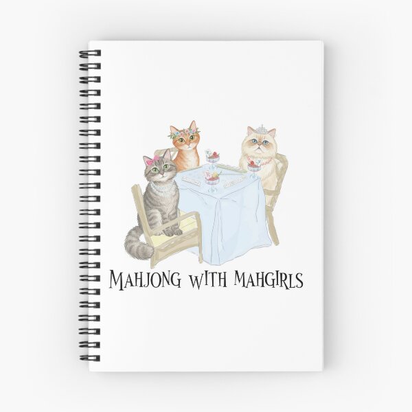 Item preview, Mahjong With Mahgirls Cats Playing Mahjong designed and sold by designclub.