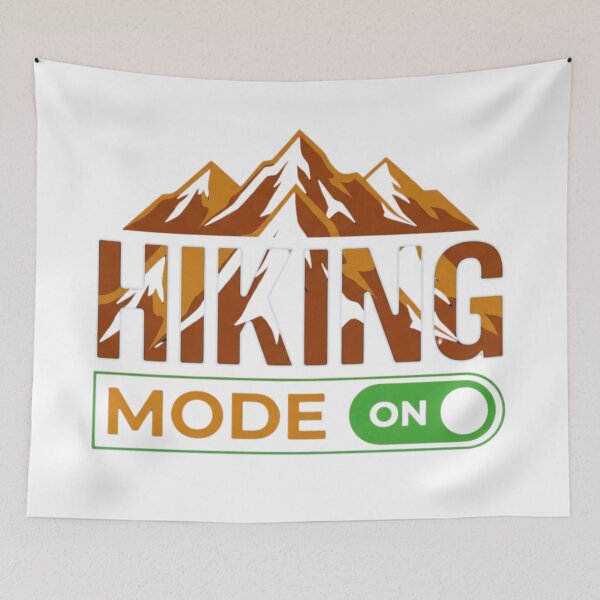Item preview, Hiking Mode On - Vintage Mountain T-Shirt Design designed and sold by GabeMountainArt.
