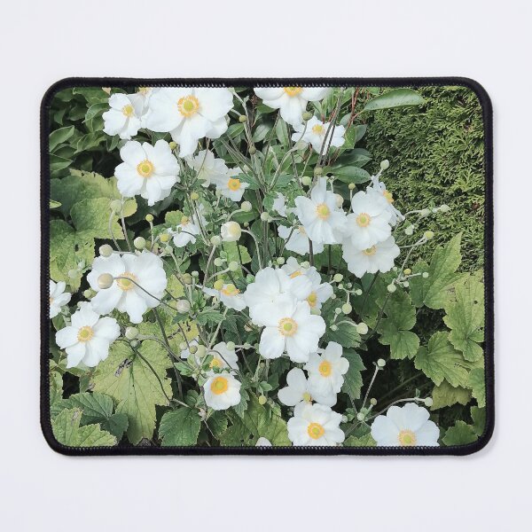 Item preview, White Japanese anemones in the garden designed and sold by PhuongVoArt.