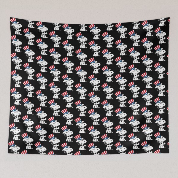 Item preview, Snoopy Wearing Uncle Sam Patriotic Hat Illustration designed and sold by Rubpp.