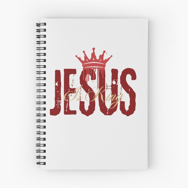 Item preview, Jesus Is King - Christian Inspirtional Quotes  - Birthday Gift Ideas - White designed and sold by Doiemacreations.